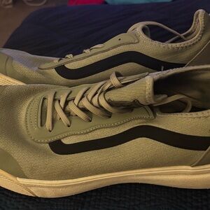 Vans Charcoal and Black Low-Top Sneakers